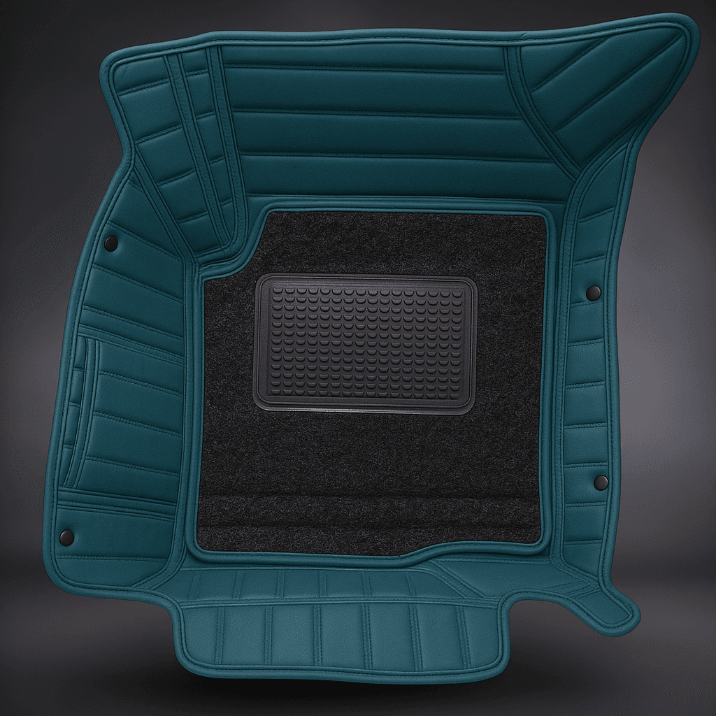 Premium 7D Floor Mats - Grand Vitara & Hyryder (Teal Green)