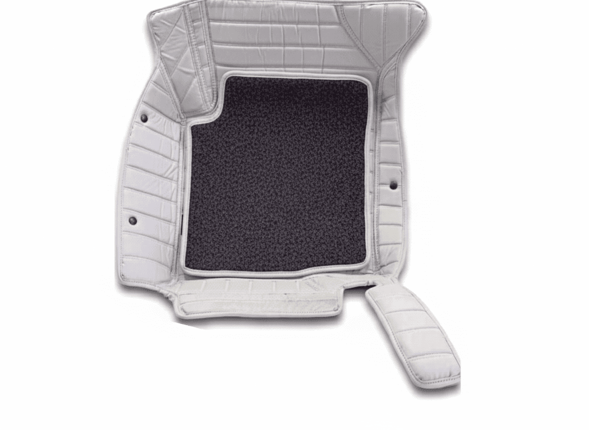 Premium 7D Floor Mats - Vitara Brezza (Grey & Black)