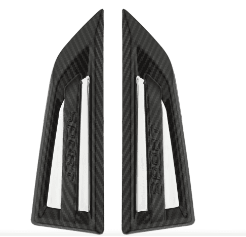 Aeroflow Universal Side Vent (Black & Chrome)