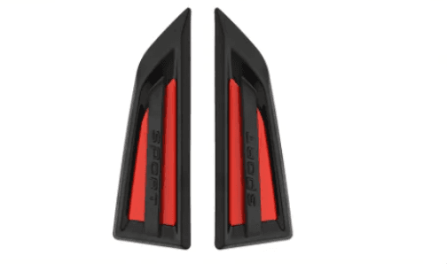 Aeroflow Universal Side Vent (Black & Red)