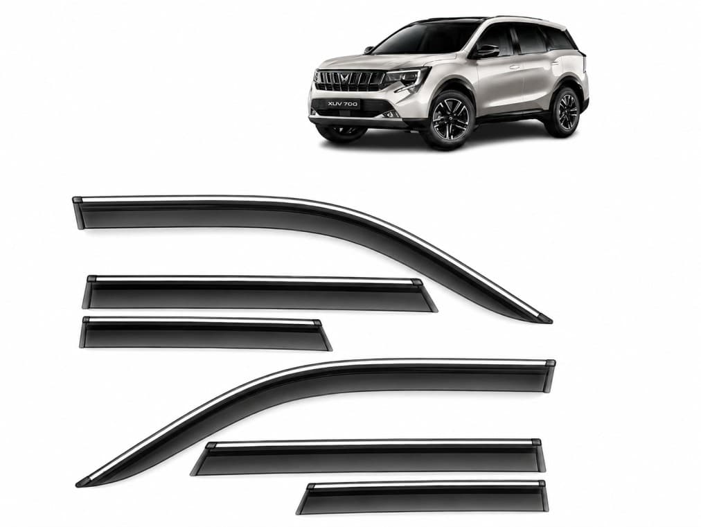 Silver Line Door Visor Mahindra XUV 7XO (Set of 4)